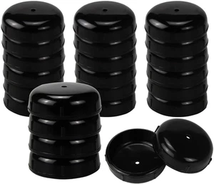 Wrought Iron Patio Furniture Feet Caps 1-1/2 Inch round Plastic Outdoor Chair Le - Picture 1 of 12