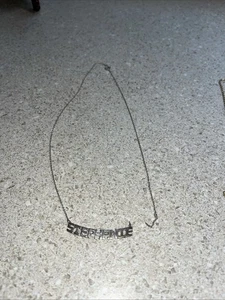 H660~ 2 STEPHANIE Name Necklaces - One for Repair - Gold & Silver Colored - Picture 1 of 5