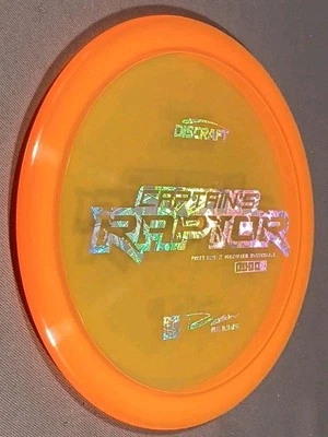 💥Discraft Captain Raptor Z 1st Run Orange💸Money FlipFoil Stamp Paul Ulibarri  - Image 1 of 4