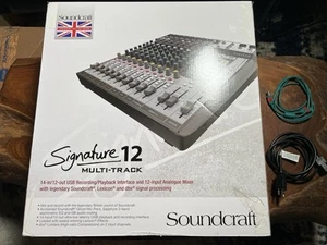 Soundcraft Signature 12 MTK USB 2.0 Interface 12-Channel Multi Track USB Mixer - Picture 1 of 6