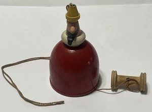 1930’s JAYMAR The Little King Wooden Mechanical Doll Pull You - Imagen 1 de 7