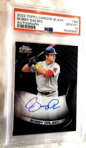 Tarjeta Topps 2022 cromada Bobby Dalbec #CBA-BD Red Sox rara PSA 10 NEGRA automática/ - Imagen 1 de 5