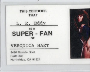 VERONICA HART  laminated fan club card, adult movie actress - Picture 1 of 1