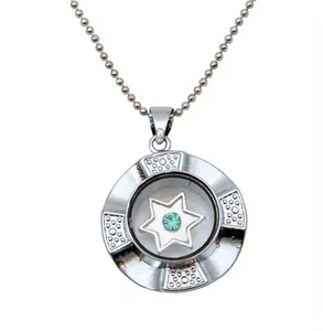 Holy Hamsa Pendant Necklace lucky charm Star Jewish Judaica Kabbalah spiritual - Picture 1 of 6