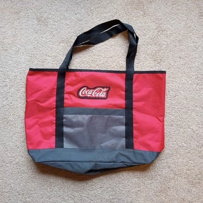 Coca-Cola Collectible Tote Bag Red&Black Soda Fancave Grocery Bag  - Image 1 of 4