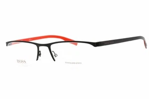 HUGO BOSS 0610/N BLX Eyeglasses Black Crystal Red Frame 55mm - Picture 1 of 4