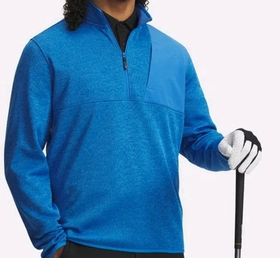 Suéter suéter polar Under Armour para hombre 1/4 cremallera - azul Foto 1 de 4