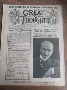 Great Thoughts Periodical Poetry Philosophy Magazine 1914 Vol V11 Vintage X 3 - Picture 1 of 6