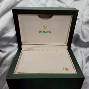Rolex Watch Box Green Box SA Geneve Suisse 39141 Have Defect Hinge Used - Picture 1 of 21