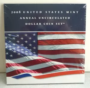 2008 United States Mint Annual Uncirculated Dollar Coin Set (XA2) - Picture 1 of 2