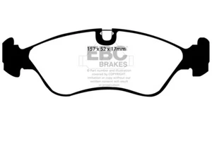 Pastillas de freno delanteras EBC Greenstuff para Vauxhall Cavalier Mk3 1.7 TD (1995) - Imagen 1 de 1