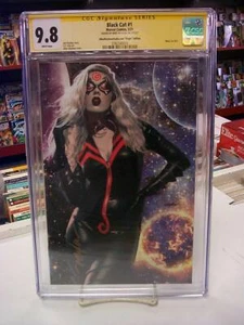 BLACK CAT #1 Mike Mayhew Variante Virgen (2021) CGC SS Calificado 9.8 ~ Páginas Blancas - Imagen 1 de 1
