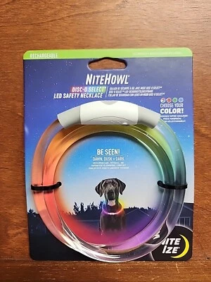 Nite Ize NiteHowl Rechargeable LED Safety Necklace Collar - Disc-O Select - Image 1 of 2