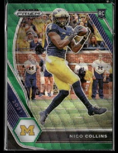 Nico Collins 2021 Panini Prizm Draft Picks Collegiate #114 Green MICHIGAN - Bild 1 von 2