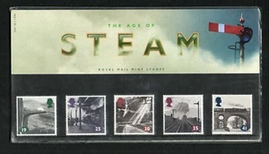 AGE OF RAILWAY STEAM: GREAT BRITIAN PRESENTATION STAMP PACK VF MINT NH (P12) - Picture 1 of 1
