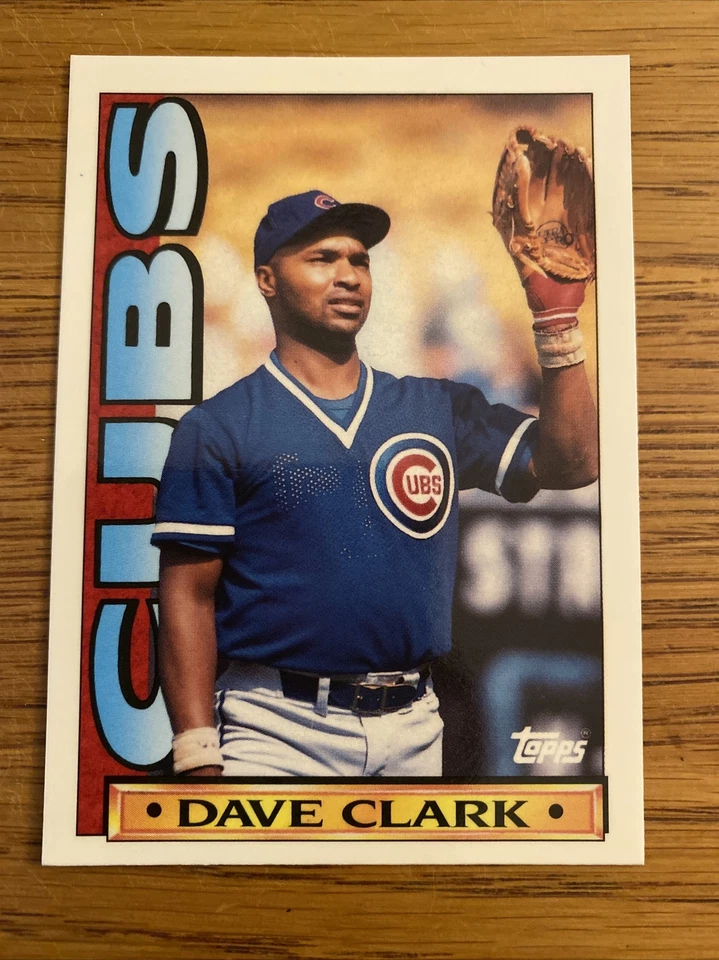Dave Clark 1990 Topps Tv Cubs Glossy Tiffany Regional Rare - Image 1 of 2