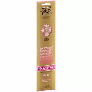 Gonesh Incense Sticks - 8 Packs - Raspberry- 20 Sticks Per Pack Extra Rich - Picture 1 of 4