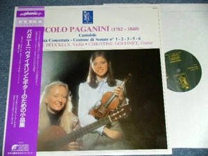PAGANINI Ludwine BEUCKELS Christine GOFFINET Japan+Belgium 1982 LP+Obi CANTABILE - Foto 1 di 7