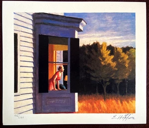 Edward Hopper Lithograph' Tomorrow A Cape COD ' COA Original Signed Numbered - Picture 1 of 10