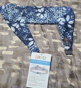 Bandi Blue Sleek Pocketed Belt New w/Tags. "Stash your stuff, not your style" - Picture 1 of 4