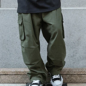 Mens Cargo Pants Athletic Running Sweatpants Casual Wide Leg Hip Hop Trousers - Picture 1 of 15