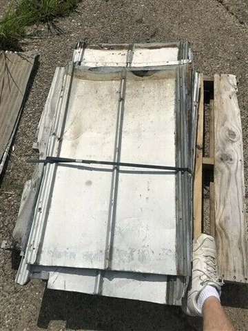 14 Sheets Barn Tin Roof Corrugated Reclaimed Salvage 3.5' to 4.5' & 126 sq ft d1 Cover