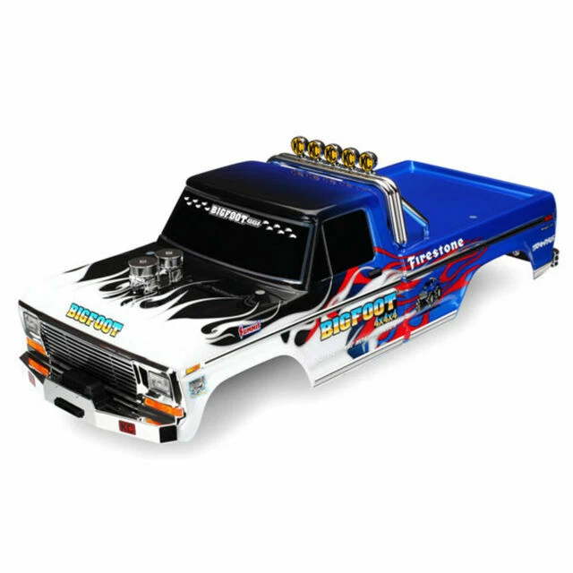 Traxxas 3653 Bigfoot Flame Truck Body Shell