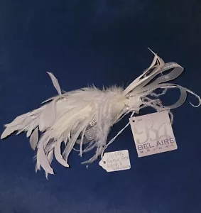 JE864 Bel Aire VELO DA SPOSA CAPELLI Clip Abito SPILLA RETE FIORE FLOREALE - Foto 1 di 2