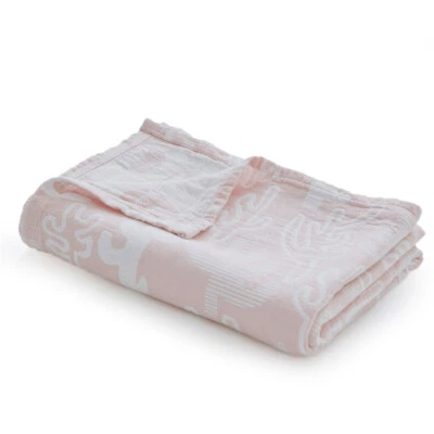 Pure Cotton Blanket Air Conditioning Quilt 100% Cotton 3 Layers Gauze Blankets - Image 1 of 4