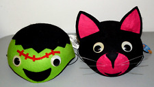 Set of Darice Felt Kitty Cat & Monster Hats with elastic chin strap