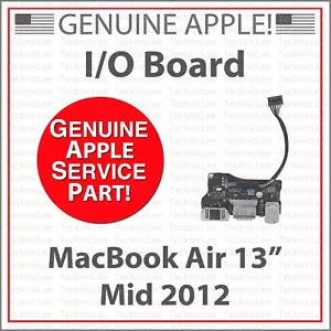 NUEVO Apple 923-0125 Placa de E/S, USB, Audio, MagSafe 2 - MacBook Air 13" Mediados de 2012 - Imagen 1 de 6