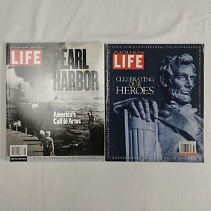 Lot Of 2 Collector's Edition LIFE Magazines Pearl Harbor Celebrating Our Heroes