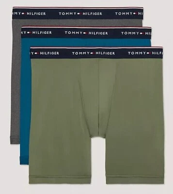 Hombre Tommy Hilfiger MICROFIBRA CALZONCILLOS BOXER PACK 3/gris.verde.azul Foto 1 de 4