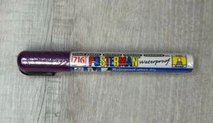 Zig Posterman Markers 080 Violet 6mm Broad Tip Waterproof Ink Chalkboard Window - Picture 1 of 10