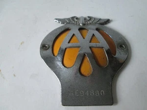 AA type 1C 1960s grill badge. RAC. Automobile Association badge. Grill badge. - Picture 1 of 2