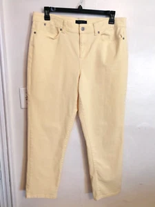 Talbots Damen Jeans 14 gelb Boyfriend Simply Flattering Collection Taschen - Bild 1 von 4