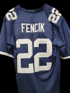 Gary Fencik Autographed Custom Yale "All Ivy" Jersey PSA+Beckett Authentic - Picture 1 of 3