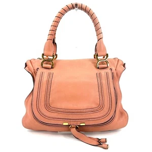 Chloe Marcie Shoulder Hand Bag Medium Leather Light pink #A399 - Picture 1 of 24