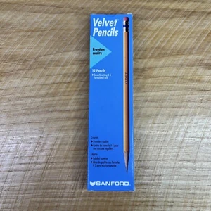 VTG Sanford Velvet Pencils No. 2 HB 1997 10035 Design Drawing Unsharpened New - Picture 1 of 5