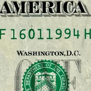 16th January 1994 Dollar 16 Jan 1994 Birthday Anniversary Fancy Serial Number - Picture 1 of 3