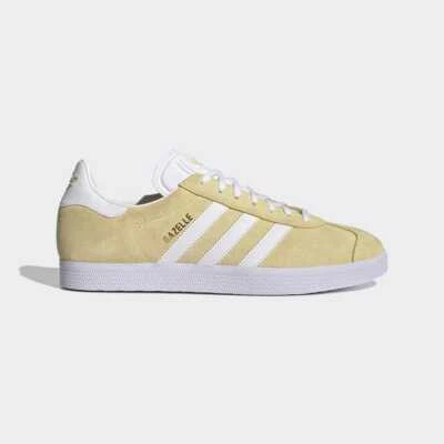 Adidas Gazelle Originals Casual Shoes Sneakers Light Gold Yellow GX2203 - Image 1 of 4
