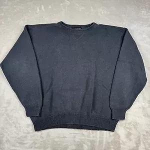 Suéter Croft Barrow Vintage Años 90 Azul Oscuro Para Hombre XL Tejido 100% Algodón - Imagen 1 de 7