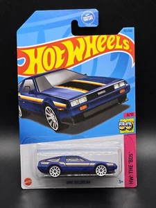Hot Wheels DMC DeLorean HW: The 80's Series #8/10 Dark Blue Diecast 1:64 (a) - Picture 1 of 2