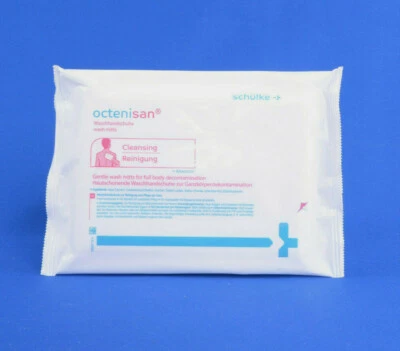 2x Octenisan Hautschonende Waschhandschuhe Ganzkörperwaschung je 8 PZN 17565580