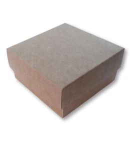 200 BROWN 3 x 3 INCH GIFT BOX, JEWELLERY, GIFTS, CHRISTMAS FAVOURS, 8CM / 80MM - Picture 1 of 3