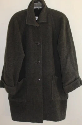 Abrigo Peruvian Connection M Runs L XL Felpa Oliva Lana Alpaca Pila Profunda Excelente Foto 1 de 4