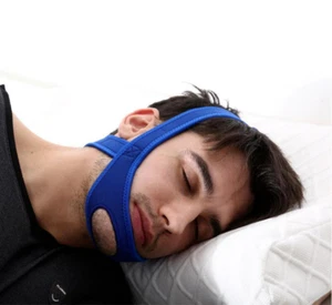 Snore Stop Anti Snoring Chin Strap Sleep Apnea Belt Snoreless Sleep Jaw Solution - Picture 1 of 9