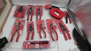 set of 11 Milwaukee electrician tool New - Picture 1 of 9