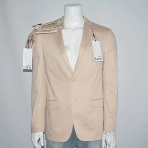 2 Piece NWT BAR III Slim Fit Stretch Cotton Tan Flat Front Suit 42L 38 x 32 - Picture 1 of 6