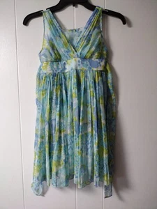 Emily West Girls Multicolor Floral Dress Size 8 - Picture 1 of 5